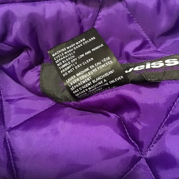 Vintage Edelweiss Purple Iridescent Ski Jacket. - Picture 15 of 16